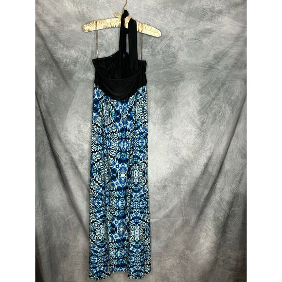 Soma Dress Maxi Women Med Loungewear Halter Empire Waist Boho Hippie Comfy - Picture 2 of 5